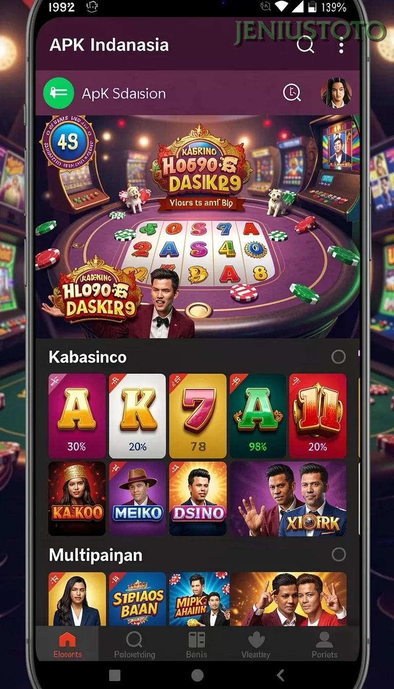 Cuplikan layar VIP805 — halaman utama