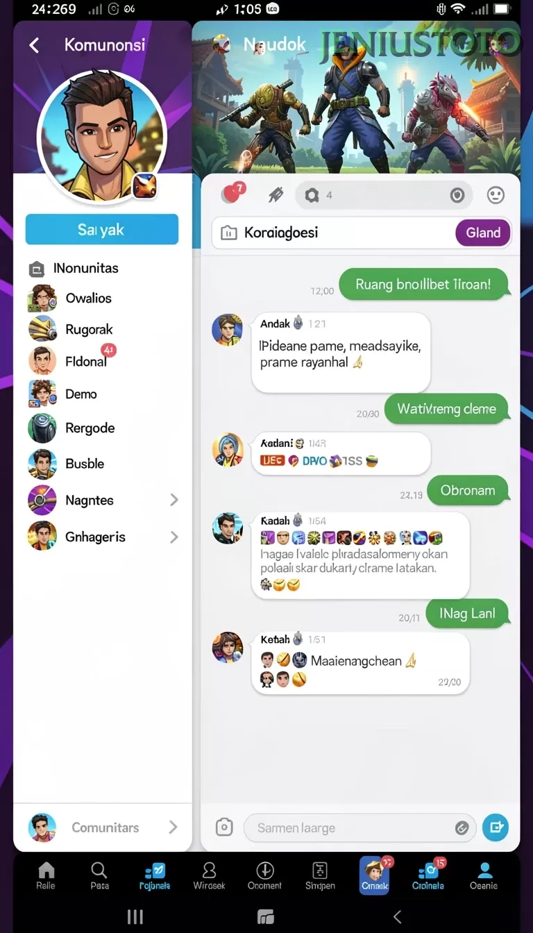 Cuplikan layar LUCKSVIP — pengaturan akun